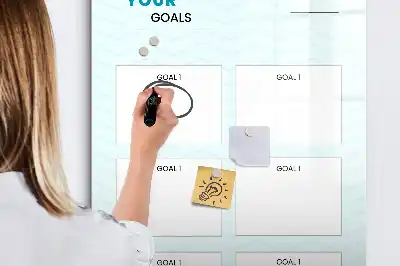Magnettafel zum Beschreiben als praktischer Zielplaner