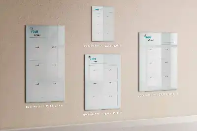 Magnettafel zum Beschreiben als praktischer Zielplaner