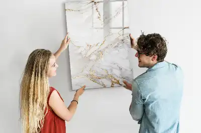 Magnettafel beschreibbar in Dekormarmor