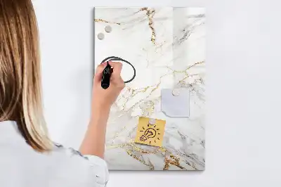 Magnettafel beschreibbar in Dekormarmor