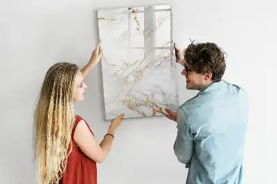 Magnettafel beschreibbar in Dekormarmor