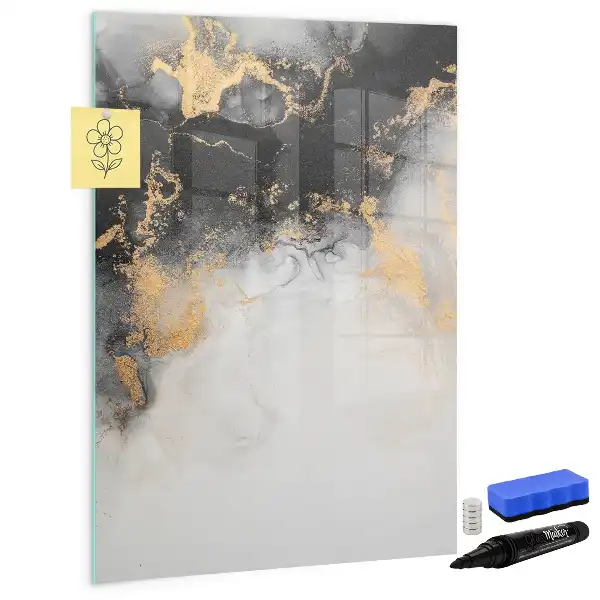 Magnettafel beschreibbar mit Marmor Abstraktion