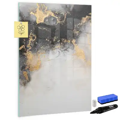 Magnettafel beschreibbar mit Marmor Abstraktion
