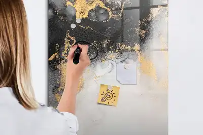 Magnettafel beschreibbar mit Marmor Abstraktion