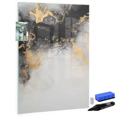 Magnettafel beschreibbar mit Marmor Abstraktion