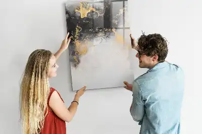 Magnettafel beschreibbar mit Marmor Abstraktion