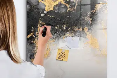 Magnettafel beschreibbar mit Marmor Abstraktion