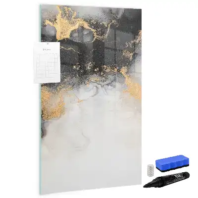 Magnettafel beschreibbar mit Marmor Abstraktion