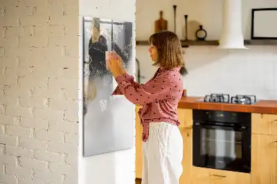 Magnettafel beschreibbar mit Marmor Abstraktion