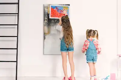 Magnettafel beschreibbar mit Marmor Abstraktion