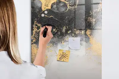 Magnettafel beschreibbar mit Marmor Abstraktion