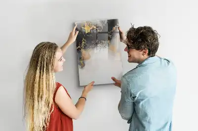 Magnettafel beschreibbar mit Marmor Abstraktion