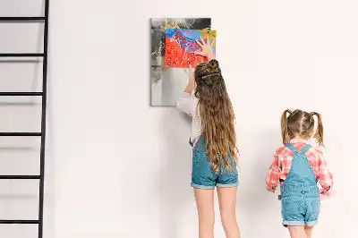 Magnettafel beschreibbar mit Marmor Abstraktion