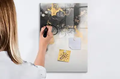 Magnettafel beschreibbar mit Marmor Abstraktion