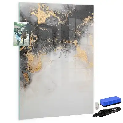 Magnettafel beschreibbar mit Marmor Abstraktion
