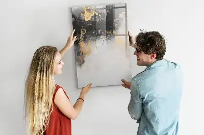 Magnettafel beschreibbar mit Marmor Abstraktion