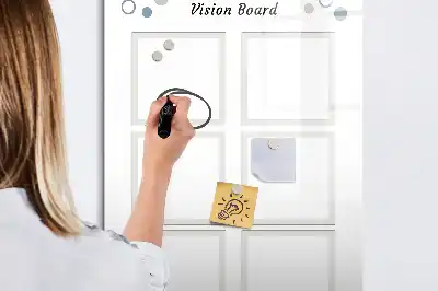Magnettafel zum Beschreiben als Vision Board