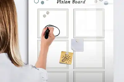 Magnettafel zum Beschreiben als Vision Board