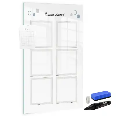 Magnettafel zum Beschreiben als Vision Board