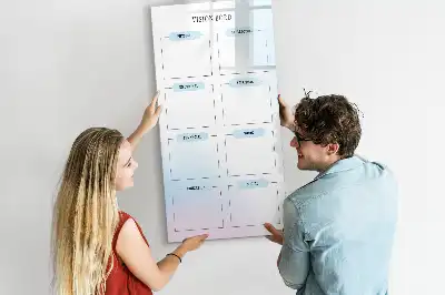 Magnetische Schreibtafel zum Beschreiben