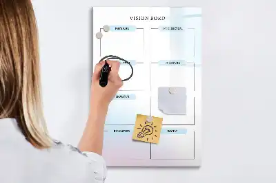 Magnetische Schreibtafel zum Beschreiben