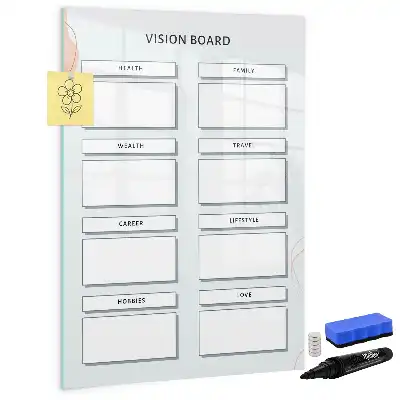 Magnettafel beschreibbar als Vision Board