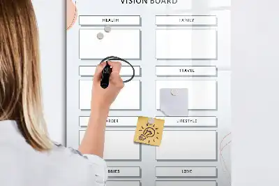 Magnettafel beschreibbar als Vision Board