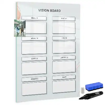 Magnettafel beschreibbar als Vision Board