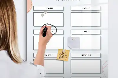 Magnettafel beschreibbar als Vision Board