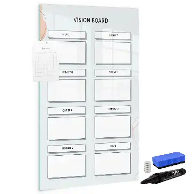 Magnettafel beschreibbar als Vision Board