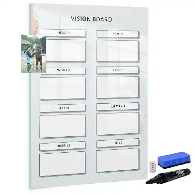 Magnettafel beschreibbar als Vision Board