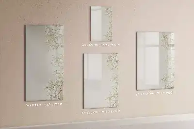 Magnettafel zum Schreiben mit Motiv Zarte Blumen