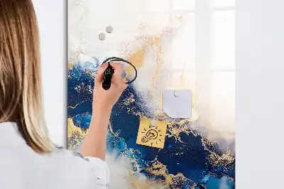 Magnettafel beschreibbar im Design Absoluter Marmor