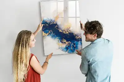 Magnettafel beschreibbar im Design Absoluter Marmor