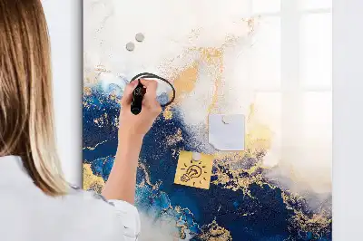 Magnettafel beschreibbar im Design Absoluter Marmor