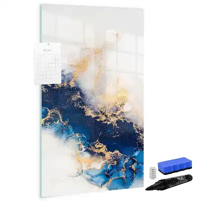 Magnettafel beschreibbar im Design Absoluter Marmor