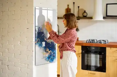 Magnettafel beschreibbar im Design Absoluter Marmor