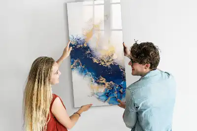 Magnettafel beschreibbar im Design Absoluter Marmor
