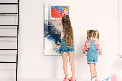 Magnettafel beschreibbar im Design Absoluter Marmor