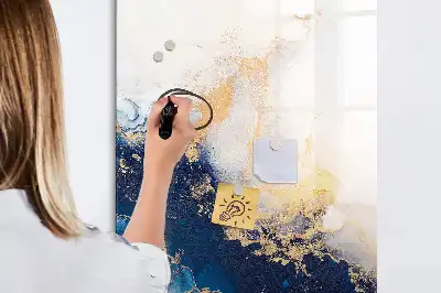 Magnettafel beschreibbar im Design Absoluter Marmor