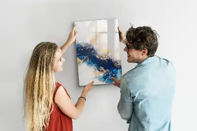 Magnettafel beschreibbar im Design Absoluter Marmor