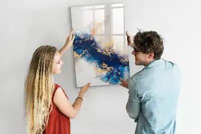 Magnettafel beschreibbar im Design Absoluter Marmor