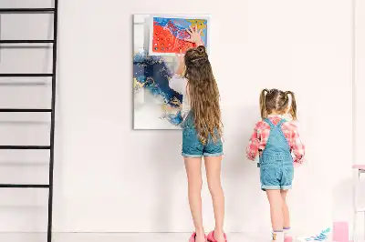 Magnettafel beschreibbar im Design Absoluter Marmor