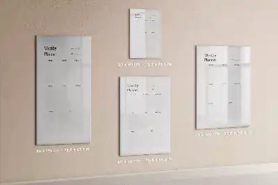 Wochenplaner als beschreibbare Magnettafel