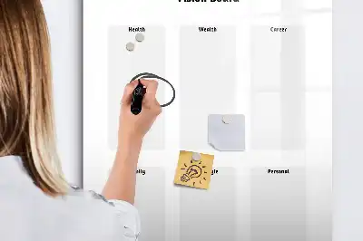 Magnettafel beschreibbar als Vision Board