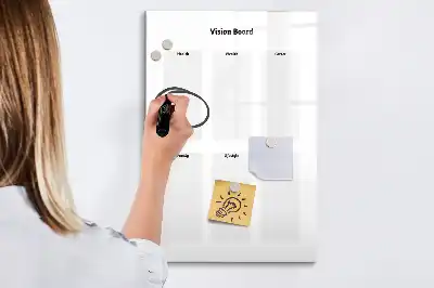 Magnettafel beschreibbar als Vision Board