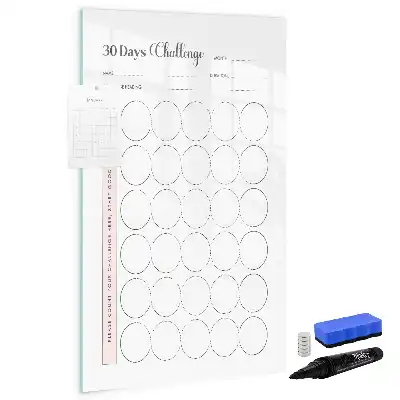 Magnettafel zum Beschreiben mit 30-Tage-Challenge