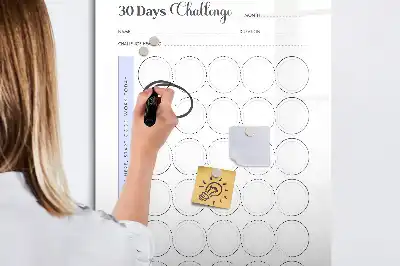 Magnettafel beschreibbarer 30-Tage-Planer
