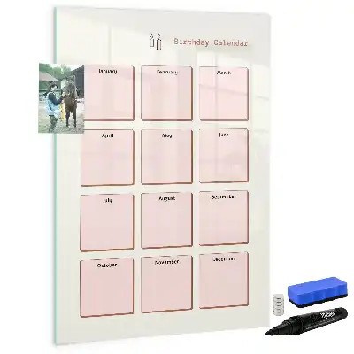 Geburtstagskalender als beschreibbare Magnettafel