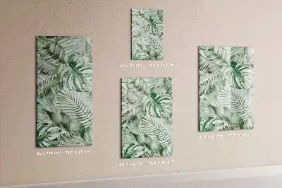 Magnettafel beschreibbar mit Aquarell-Blätter Design